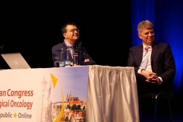 Prezident kongresu prof. David Cibula a prezident ESGO Philippe Morice