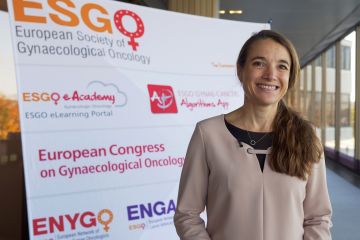 Prof. MUDr. Daniela Fischerová, Ph.D., na kongresu ESGO mimo jiné demonstrovala ultrazvukové vyšetření pacientky s pokročilým karcinomem děložního hrdla