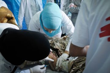 Pohotovost v nemocnici Lékařů bez hranic v guvernorátu Idlíb©Robin Meldrum_Lékaři bez hranic