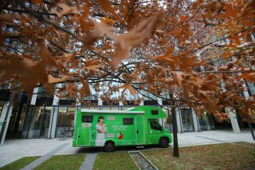 DiaTour - mobilní testovací jednotka, foto: Dr. Max