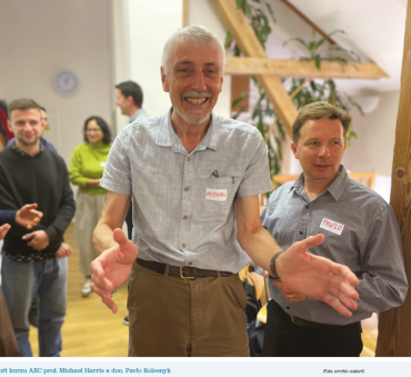 Lektoři kurzu ABC prof. Michael Harris a doc. Pavlo Kolesnyk