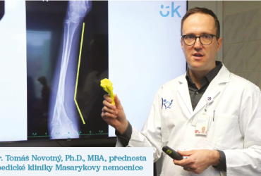 MUDr. Tomáš Novotný, Ph.D., MBA, přednosta Ortopedické kliniky Masarykovy nemocnice