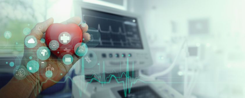 srdce, infarkt, monitor