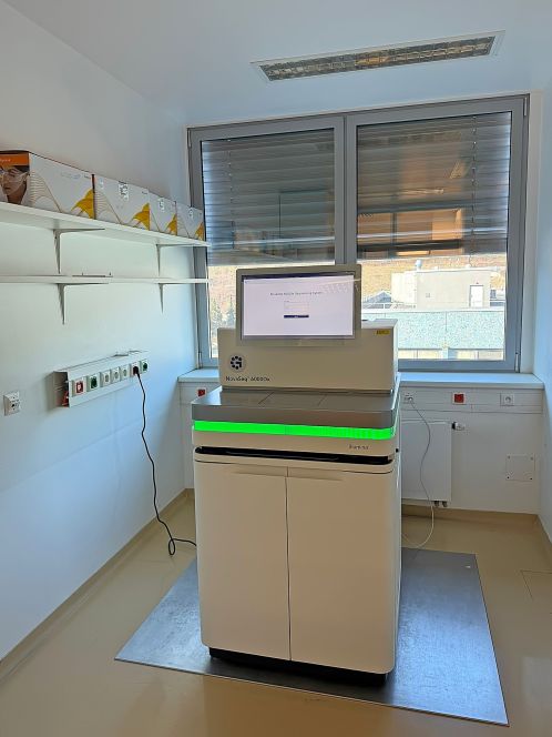 Přístroj v&nbsp;laboratoři