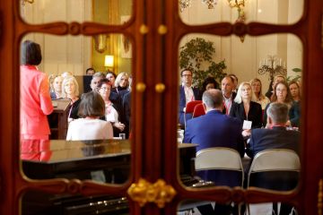 Seminář se konal v rezidenci velvyslance USA v ČR. Foto: Jiří Koťátko.