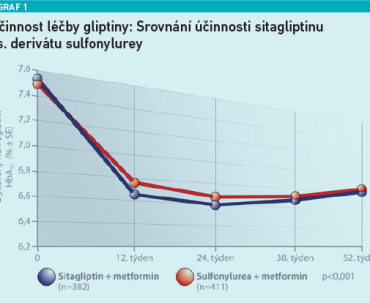 Účinnost léčby gliptiny