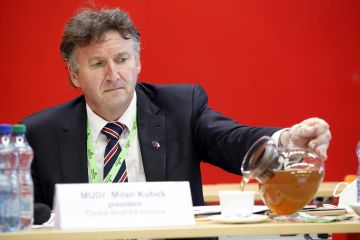 Prezident ČLK Milan Kubek sjezd moderoval. Foto: J. Koťátko